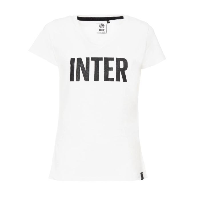 INTER WHITE RUBBER T-SHIRT - WOMAN