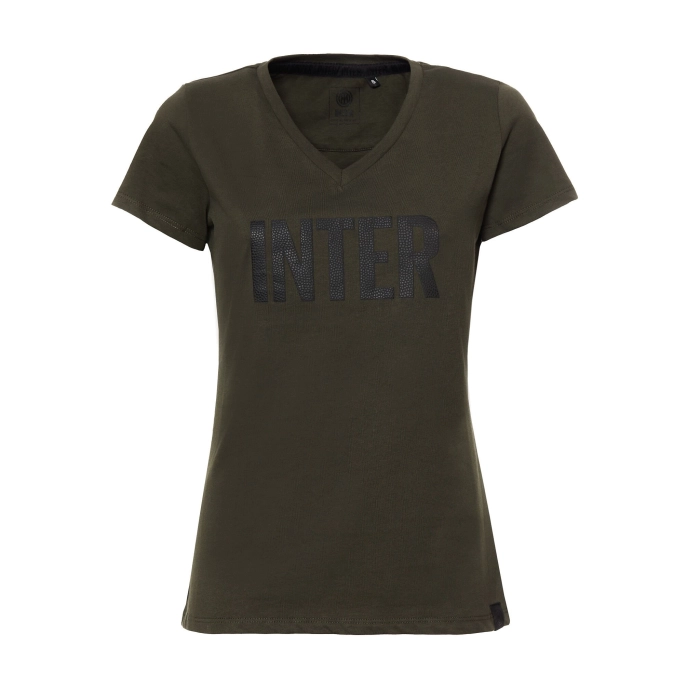 INTER BRONZE RUBBER T-SHIRT - WOMAN