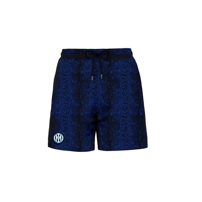 INTER X MC2 SAINT BARTH SNAKE SWIM SHORTS - KIDS