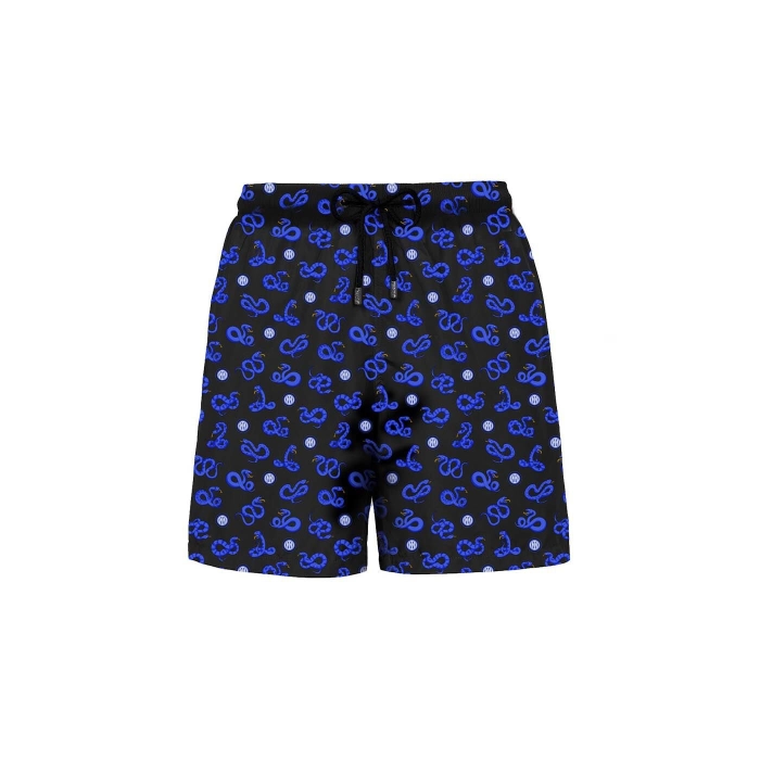 INTER X MC2 SAINT BARTH MINI SNAKE SWIM SHORTS - KIDS