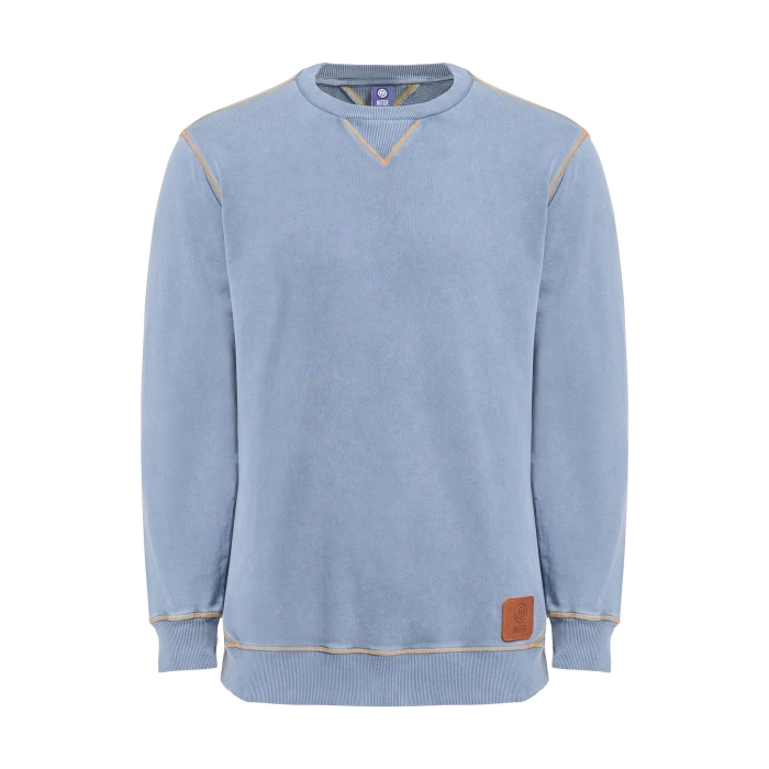 INTER STONE WASH DENIM SWEATSHIRT
