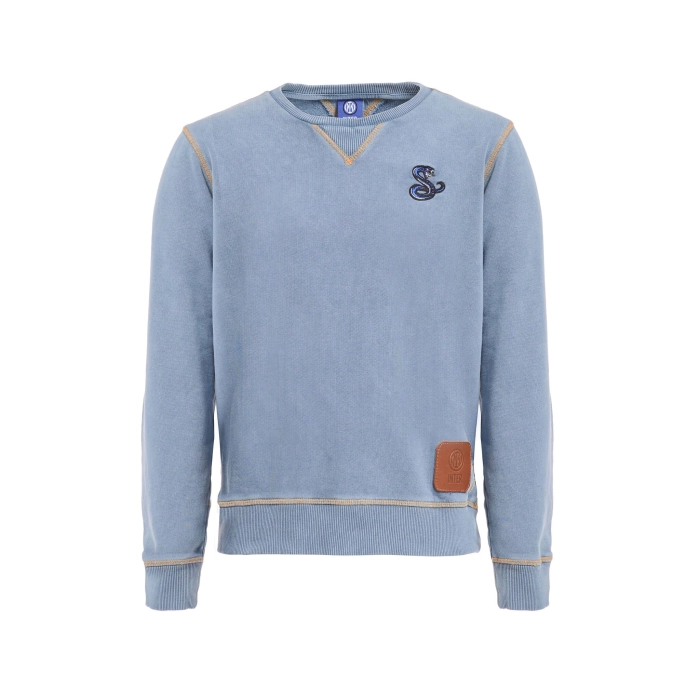 INTER STONE WASH DENIM SWEATSHIRT - KIDS