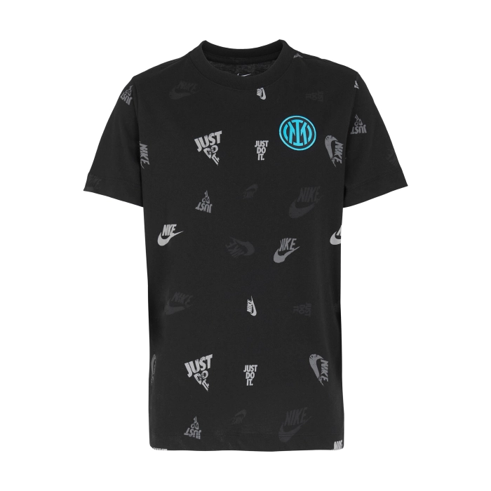 FC INTER BLACK CREST T-SHIRT 2025/26 - KIDS